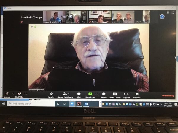 Professor Goldman leads Zoom class