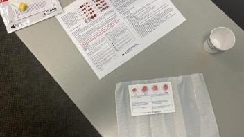 close up of a Blood Type kit