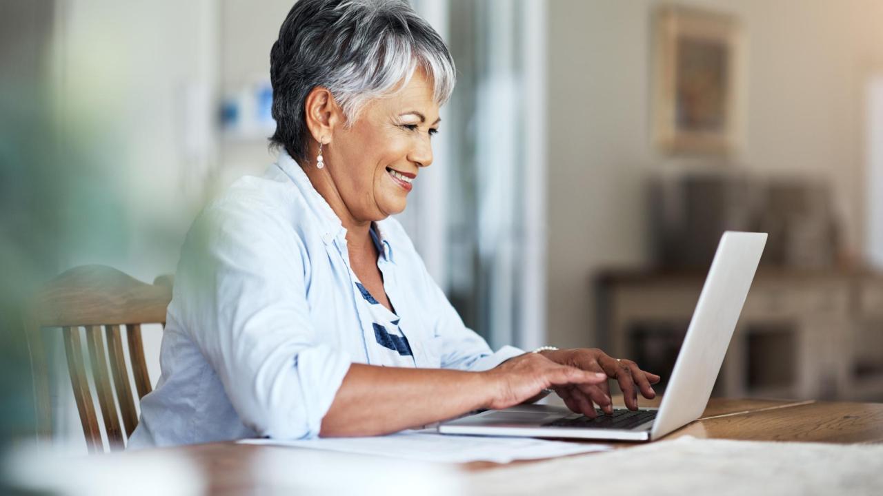 OLLI woman typing