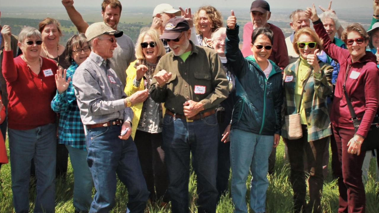OLLI members smiling outside