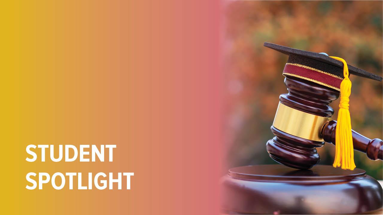 gavel with grad hat