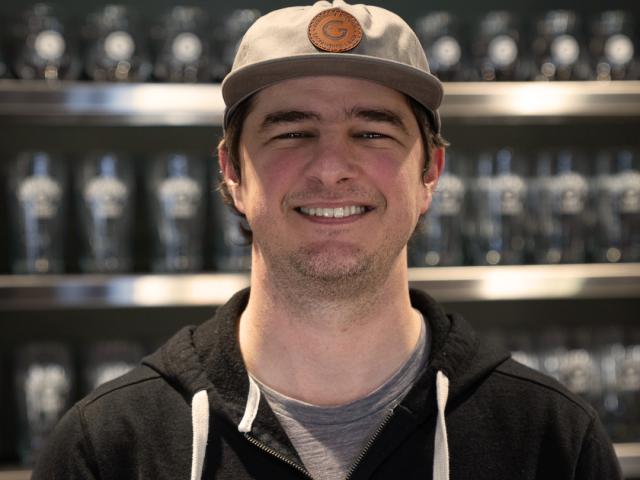 UC Davis Master Brewers Grad Brady Jones of Geisthaus Brewing Company poses in his brewery