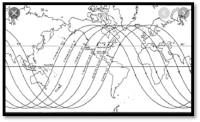 map showing path of Sputnik