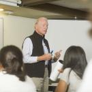 Micheal Lewis in the classroom