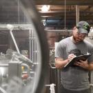 Dan Weber in brewery