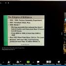Screenshot from online session of an OLLI course