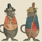 illustration of a country and city mouse