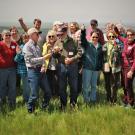 OLLI members smiling outside
