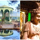 Collage of Ruth Bancroft Garden and Blackhawk Museum exhibit