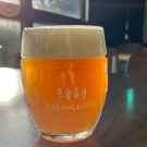 image of Strangebird beer, Cathedral Windows in glass